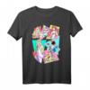 HapPanda Princesses Neon Pop Art T-Shirt - Stylisches Graphic Shirt für Frauen zum Geburtstag