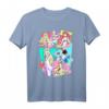 HapPanda Princesses Neon Pop Art T-Shirt - Stylisches Graphic Shirt für Frauen zum Geburtstag