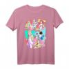 HapPanda Princesses Neon Pop Art T-Shirt - Stylisches Graphic Shirt für Frauen zum Geburtstag