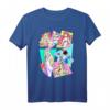 HapPanda Princesses Neon Pop Art T-Shirt - Stylisches Graphic Shirt für Frauen zum Geburtstag