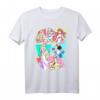 HapPanda Princesses Neon Pop Art T-Shirt - Stylisches Graphic Shirt für Frauen zum Geburtstag