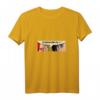 Damen Frauen Whispering - Es Eskaliert Eh - Party Comic Pop Art T-Shirt mit V-Ausschnitt für Bier- und Comic-Fans