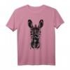 Zebrakopf Tiermotiv T-Shirt Schwarz-Weiß - Lustiges Safari-Design für Tierliebhaber, Freunde & Familie, Perfekt für Geschenke & besondere Anlässe