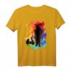 Buntes Katzen T-Shirt für Katzenliebhaber - Künstlerisches, einzigartiges Design für Katzenmamas und -papas zum Geburtstag