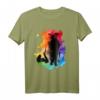 Buntes Katzen T-Shirt für Katzenliebhaber - Künstlerisches, einzigartiges Design für Katzenmamas und -papas zum Geburtstag