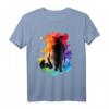 Buntes Katzen T-Shirt für Katzenliebhaber - Künstlerisches, einzigartiges Design für Katzenmamas und -papas zum Geburtstag