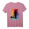 Buntes Katzen T-Shirt für Katzenliebhaber - Künstlerisches, einzigartiges Design für Katzenmamas und -papas zum Geburtstag