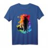 Buntes Katzen T-Shirt für Katzenliebhaber - Künstlerisches, einzigartiges Design für Katzenmamas und -papas zum Geburtstag