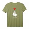 Saranghae K-POP Finger Herz T-Shirt – Koreanisch Pop Liebe & Selfie Kostüm für Fans von Koreanischer Kultur