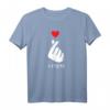 Saranghae K-POP Finger Herz T-Shirt – Koreanisch Pop Liebe & Selfie Kostüm für Fans von Koreanischer Kultur