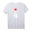 Saranghae K-POP Finger Herz T-Shirt – Koreanisch Pop Liebe & Selfie Kostüm für Fans von Koreanischer Kultur
