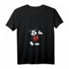 HapPanda Mickey Mouse Geometric Body Foot Pop Hand Out T-Shirt mit V-Ausschnitt – Offiziell lizenzierte Geburtstagskleidung