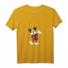 HapPanda Mickey Mouse Geometric Body Foot Pop Hand Out T-Shirt mit V-Ausschnitt – Offiziell lizenzierte Geburtstagskleidung