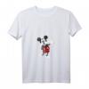 HapPanda Mickey Mouse Geometric Body Foot Pop Hand Out T-Shirt mit V-Ausschnitt – Offiziell lizenzierte Geburtstagskleidung