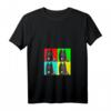 Damen T-Shirt zum HapPanda mit Belgian Tervuren Hundemotiv - V-Ausschnitt, Kunst und Hundeliebe