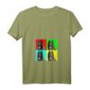 Damen T-Shirt zum HapPanda mit Belgian Tervuren Hundemotiv - V-Ausschnitt, Kunst und Hundeliebe