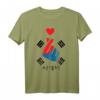 Saranghae K-POP Finger Herz T-Shirt - Koreanisches Love Design mit Flagge, Perfektes Geschenk für K-POP und K-Drama Fans