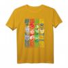 DC Justice League Stripped - Dunkles, offizielles Lizenz-T-Shirt für Superhelden-Fans