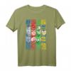 DC Justice League Stripped - Dunkles, offizielles Lizenz-T-Shirt für Superhelden-Fans
