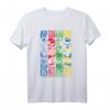 DC Justice League Stripped - Dunkles, offizielles Lizenz-T-Shirt für Superhelden-Fans