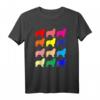 Australian Shepherd Liebhaber Hund POP ART Geschenk T-Shirt – Buntes Hundemotiv für Tierliebhaber und Hundebesitzer