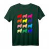 Australian Shepherd Liebhaber Hund POP ART Geschenk T-Shirt – Buntes Hundemotiv für Tierliebhaber und Hundebesitzer