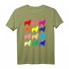 Australian Shepherd Liebhaber Hund POP ART Geschenk T-Shirt – Buntes Hundemotiv für Tierliebhaber und Hundebesitzer