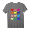 Australian Shepherd Liebhaber Hund POP ART Geschenk T-Shirt – Buntes Hundemotiv für Tierliebhaber und Hundebesitzer