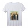 Damen American Gothic by Grant Wood | Pop Art T-Shirt mit V-Ausschnitt – Kunst inspiriertes Damen Shirt für Kunstliebhaberinnen