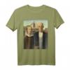 American Gothic by Grant-Wood | Pop Art T-Shirt – Berühmtes Kunstwerk im stylischen Design