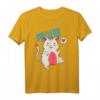 Cute Korean K-Pop Cat Graphic Kawaii Teen Girls T-Shirt – Perfekt für Katzen- und K-Pop-Fans