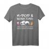 Herren K-Pop & Boba Papa T-Shirt - Lustiges Bubble Tea Fan Shirt für K-Pop & Boba Liebhaber, Coole Geschenkidee