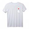 Saranghae K-POP Finger Herz Pocket T-Shirt - Koreanisches Liebe Shirt für Fans, perfekt für Geburtstage, Weihnachten & besondere Anlässe