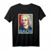 Johann Sebastian Bach Poster Style Pop Art T-Shirt – Klassisch geschnitten, ideal für Musik- und Kunstliebhaber