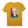 Johann Sebastian Bach Poster Style Pop Art T-Shirt – Klassisch geschnitten, ideal für Musik- und Kunstliebhaber