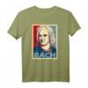 Johann Sebastian Bach Poster Style Pop Art T-Shirt – Klassisch geschnitten, ideal für Musik- und Kunstliebhaber