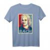 Johann Sebastian Bach Poster Style Pop Art T-Shirt – Klassisch geschnitten, ideal für Musik- und Kunstliebhaber