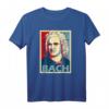 Johann Sebastian Bach Poster Style Pop Art T-Shirt – Klassisch geschnitten, ideal für Musik- und Kunstliebhaber