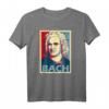 Johann Sebastian Bach Poster Style Pop Art T-Shirt – Klassisch geschnitten, ideal für Musik- und Kunstliebhaber