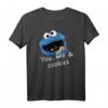 US Sesame Street Cookie Monster You Me T-Shirt - Offizielles Lizenzprodukt für Fans & Kinder mit Popkultur-Ikonen