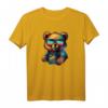Pop Art Bear T-Shirt – Stilvolles Streetwear-Design mit Kunstmotiv, klassisch geschnitten, doppelt genähter Saum