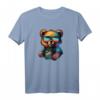 Pop Art Bear T-Shirt – Stilvolles Streetwear-Design mit Kunstmotiv, klassisch geschnitten, doppelt genähter Saum