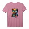 Pop Art Bear T-Shirt – Stilvolles Streetwear-Design mit Kunstmotiv, klassisch geschnitten, doppelt genähter Saum
