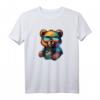 Pop Art Bear T-Shirt – Stilvolles Streetwear-Design mit Kunstmotiv, klassisch geschnitten, doppelt genähter Saum