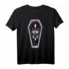 Sarg Flash Tattoo T-Shirt – Pop Art Spooky Gothic Halloween Tee zum HapPanda für Horror- und Tattoo-Fans