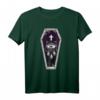 Sarg Flash Tattoo T-Shirt – Pop Art Spooky Gothic Halloween Tee zum HapPanda für Horror- und Tattoo-Fans