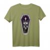 Sarg Flash Tattoo T-Shirt – Pop Art Spooky Gothic Halloween Tee zum HapPanda für Horror- und Tattoo-Fans