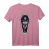 Sarg Flash Tattoo T-Shirt – Pop Art Spooky Gothic Halloween Tee zum HapPanda für Horror- und Tattoo-Fans