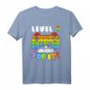 Level 9 Schalte Junge Mädchen frei Pop It - Lustiges Geburtstagsshirt für 9 Jahre alte Kinder, Familienfeier & Geschenkidee