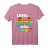 Level 9 Schalte Junge Mädchen frei Pop It - Lustiges Geburtstagsshirt für 9 Jahre alte Kinder, Familienfeier & Geschenkidee